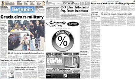 Philippine Daily Inquirer – July 30, 2004