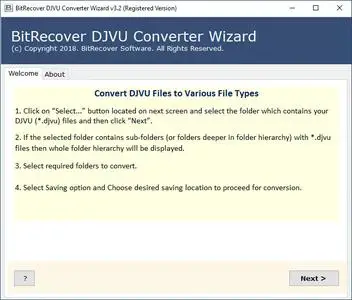 BitRecover DjVu Converter Wizard 3.2