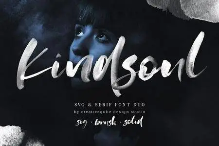 CreativeMarket - KindSoul SVG Script & Serif Font Duo 2554558