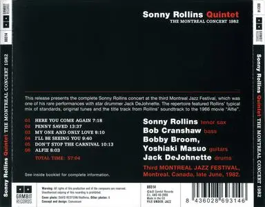 Sonny Rollins - The Montreal Concert 1982 (2009) {Gambit Records 69314}