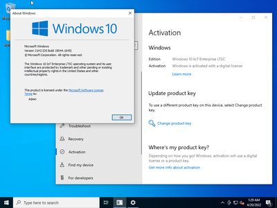Windows 10 IoT Enterprise LTSC 21H2 Build 19044.1645 (x64) Preactivated