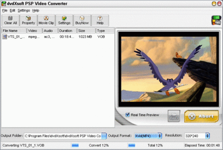 DvdXsoft PSP Video Converter 1.36