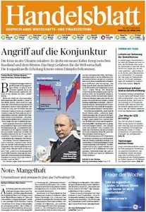Handelsblatt vom Montag, 03. März 2014