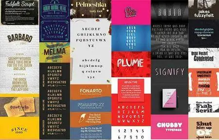 30 Custom Fonts Bundle