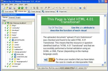 Micro-Sys A1 Sitemap Generator v1.7.7