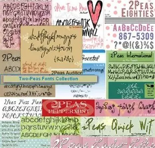 Two-Peas Fonts Collection