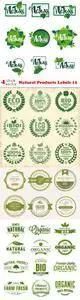 Vectors - Natural Products Labels 12