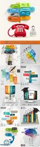 Infographics and diagram business concept vector 29