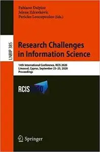 Research Challenges in Information Science: 14th International Conference, RCIS 2020, Limassol, Cyprus, September 23–25,