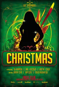 Flyer Template PSD - Christmas Bash