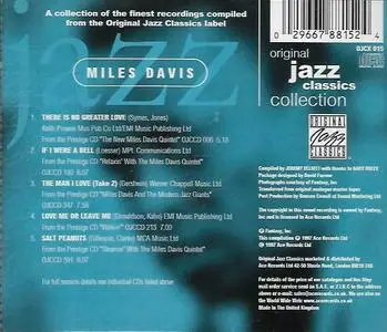 Miles Davis - Original Jazz Classics Collection (1997) {Compilation}