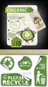 Natural product sticker