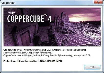 Ambiera CopperCube 4.0.3 Professional Edition
