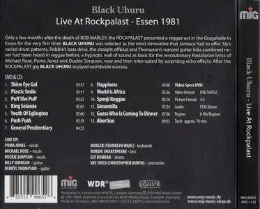 Black Uhuru  - Live At Rockpalast - Essen 1981 (2017) {CD+DVD9 MIG 90652)