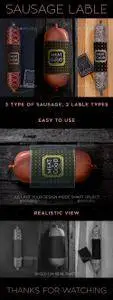 Sausage Label Mock Up | Realistic | 3 Type of Sausage 20915690