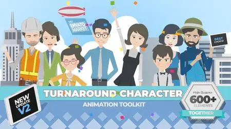 360 Turnaround Character Toolkit v2.0 - Project for After Effects (VideoHive)