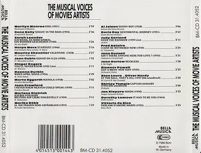 VA - The Musical Voices of Movie Artists (1980's)
