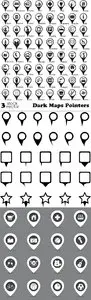 Vectors - Dark Maps Pointers