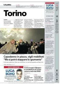 la Repubblica Torino - 31 Dicembre 2017