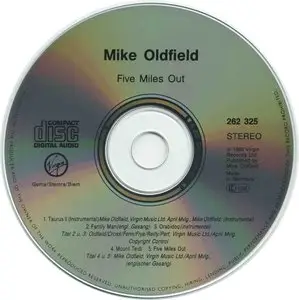 Mike Oldfield - Five Miles Out (1982, Reissue 1992)