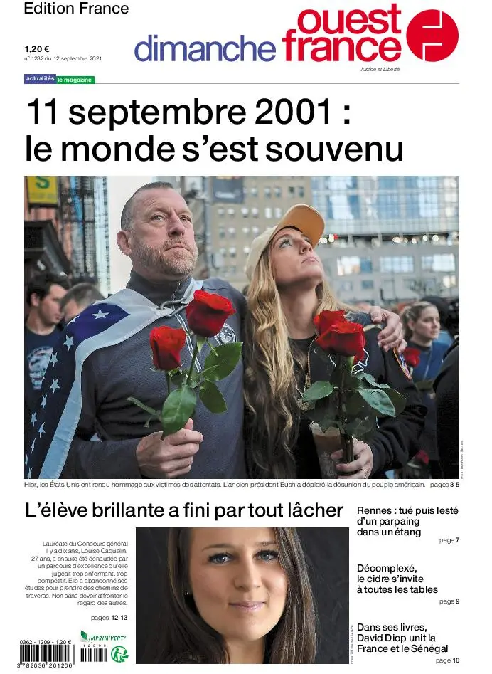 Ouest-France Édition France – 12 septembre 2021