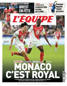 L’equipe du Vendredi 20 Septembre 2024