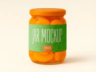 Realistic Mandarin Jar Mockup for Packaging and Branding Presentation 1706388792