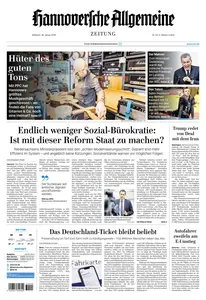 Hannoversche Allgemeine Zeitung - 28 Januar 2026