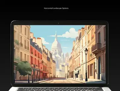 Ui8 - Painted Style Landscapes - Set Of 20