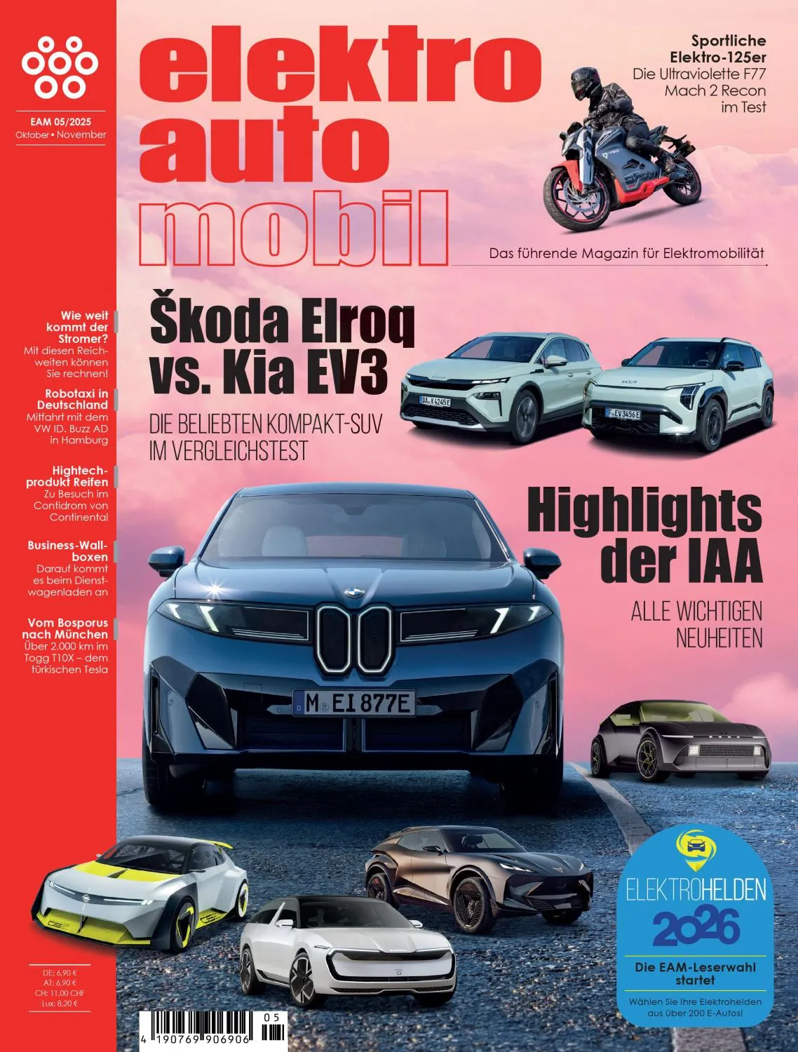 Elektroautomobil Austria - Oktober-November 2025