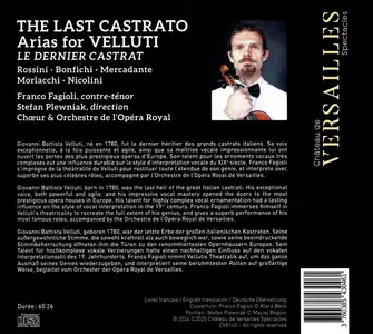 Franco Fagioli, Stefan Plewniak, Chœur & Orchestre de l'Opéra Royal - The Last Castrato: Arias for Velluti (2025)