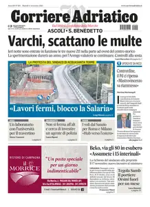 Corriere Adriatico Ascoli - 4 Novembre 2025