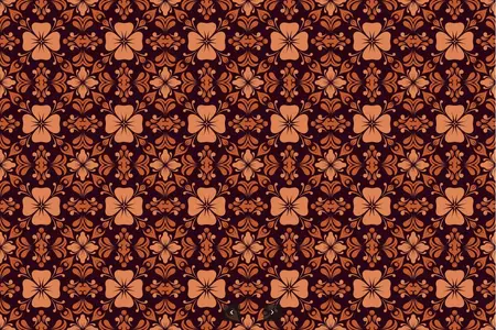 EE - Floral Ornament With Flowers Seamless Pattern APPKNKT