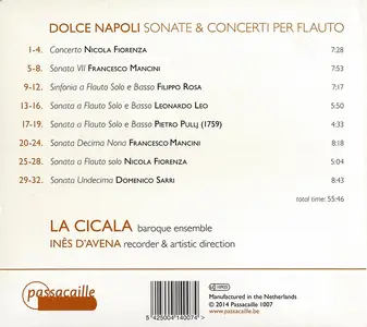 Inês d’Avena, La Cicala - Dolce Napoli: Sonate & Concerti per Flauto (2014)