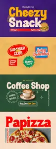 Cheezy Snack - Chunky Retro Font VTZK959