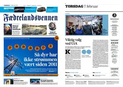 Fædrelandsvennen – 07. februar 2019