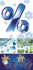 Winter Sale Vector
