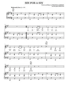 Sin for a sin - Miranda Lambert (Piano-Vocal-Guitar)