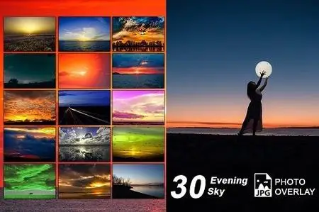 30 Evening Sky Photo Overlay - 68740360