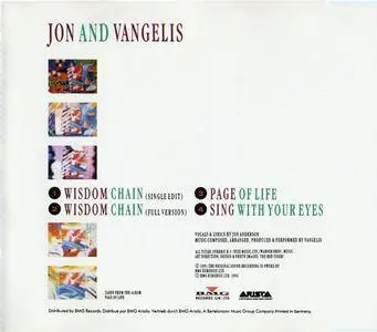 Jon And Vangelis - Wisdom Chain (UK CD5) (1991) {Arista/BMG}