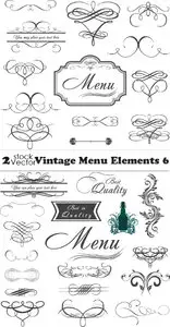 Vectors - Vintage Menu Elements 6