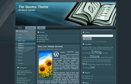 WordPress Theme - Quotes