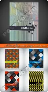 Abstract flyer cover design vector set 11