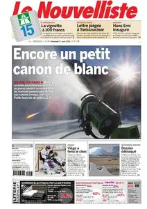 LE NOUVELLISTE 01 AVRIL 2011