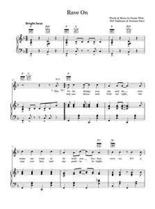 Rave On - Buddy Holly (Piano-Vocal-Guitar (Piano Accompaniment))