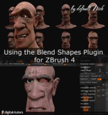 Digital Tutors: Using the Blend Shapes Plugin for ZBrush 4