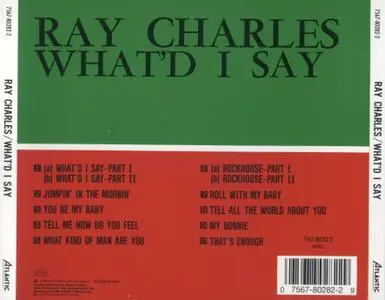 Ray Charles - What'd I Say (1959) [2004, Reissue] {Mono}