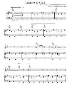 Sancta Maria - Enya (Piano-Vocal-Guitar)