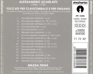 Milena Frigé - Alessandro Scarlatti: Toccate per Clavicembalo e per Organo (1995)