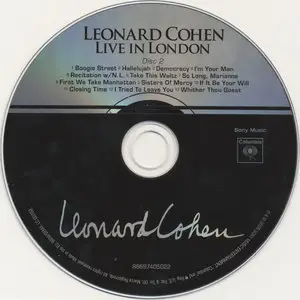 Leonard Cohen - Live in London (2009) [2CD] {Columbia} [Repost]